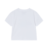 25SS フレームロゴショートクロップスリーブTシャツ ホワイト