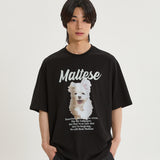 GOOREUM イラストレーションハーフスリーブTシャツ
