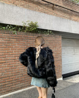 Uress Vintage Fur Jacket (Black)