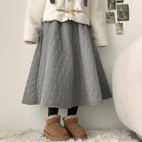 May Quilting Banding Long Skirt