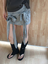 レイヤード タイ ミニ スカート