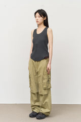 (W) Grain Sleeveless