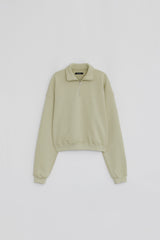 DIAGONAL LOGO HALF ZIP UP