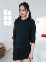 コンフィ 3/4スリーブT (BLACK)