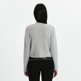 C SOFT KNIT CARDIGAN SET-UP_GREY