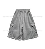 Bloss Pintuck Cargo Sweat Bermuda Pants