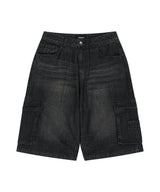 BERMUDA CARGO DENIM SHORT