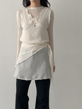 405 Cut-out Bootcut Wide Denim Pants