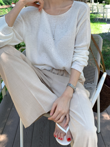 Weekly Summer Boat Neck Knit / 5 colors