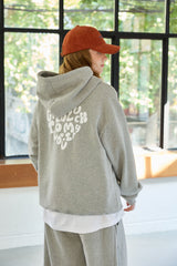 GOODLUCK HEART HOODIE / MELANGE