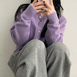 Roche snap knit cardigan