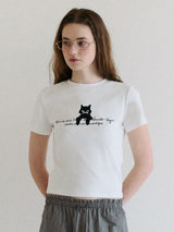 ROLA CAT FRIENDS T-SHIRT WHITE
