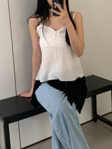 Richard Frill Sleeveless Blouse