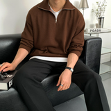 Hendes Daily Ribbed Semi-Zip Up Knit