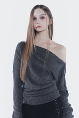 ジェニーボタントップ charcoal