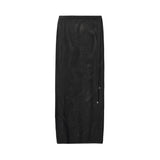 [ULKIN] MUGUNG Crochet Slit Long Skirt_Black