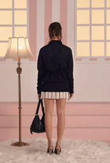 Milky wrap cardigan - black   