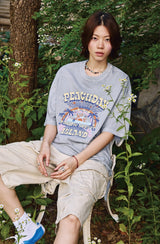 26SS★ピーチ サマー ピグメント ショートスリーブ Tシャツ