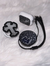 Black Veil Lace AirPods Case