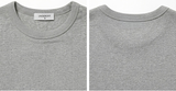 ストレッチコットンスリムショートスリーブTシャツ メランジ