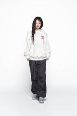 25SS ナイロンパラシュートウーマンズパンツ チャコール