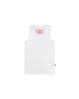 DirtyCoins Printed Label Tank Top White