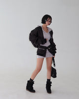 Hooded Mini Dress & Bolero Two Piece
