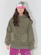 Fleece Cloud Jacket Khaki