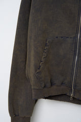 Salt Washed Zip Hoodie