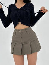 [BODY SHAPING] SOFT-FIT SLIM CROPPED KNIT - 2 COLOR