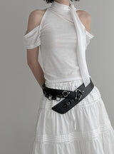 Lea Scarf Halter Off-Tee