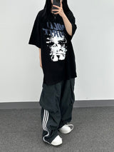 nylon track cargo pants