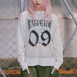 09 クロシェットニット
