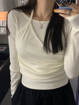[MADE] Pem Golgi Layered Wrap Tee