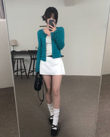 [Belt set] Rico Mini Skirt Pants (3colors)