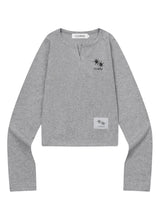 RUBEN SLIT V-NECK LONG SLEEVE T (3COLOR)