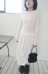 flared shirring skirt (2c)