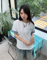 セレン チェック ロールアップ ショートスリーブ Tシャツ
