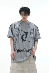 ビンテージパネルジャージTシャツ