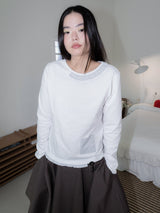 フリルポケットT (WHITE)