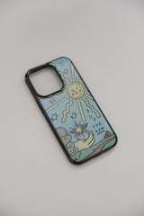 sun and pentacle epoxy phone case