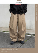 ルーブ コットン カーブド ワイド パンツ