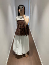 Whipped Cream Balloon Skirt (3color)