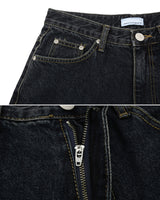 (UNISEX) Deep Blue Washing Wide Denim
