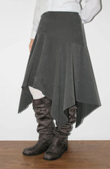 SOFT UNBALANCE FLARE SKIRT
