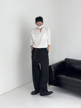 TO Stripe Wide Slacks (2C, Chain Set)