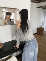 [MADE] Betz light washing back banding wide denim pants