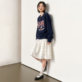 UNISEX EARTH グラフィックオーバースウェット[ネイビー]