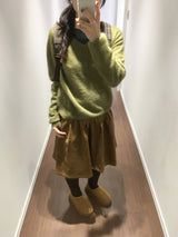 Tingle Suede Midi Skirt (2color)