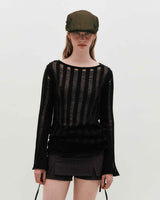 Loose Gauge Knit _ BLACK